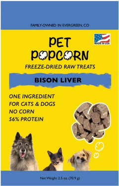 Pet Popcorn - Bison Liver - CL2